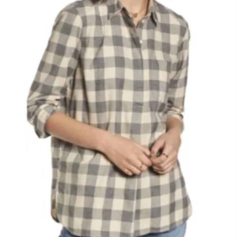Madewell Buffalo Check Pullover Flannel